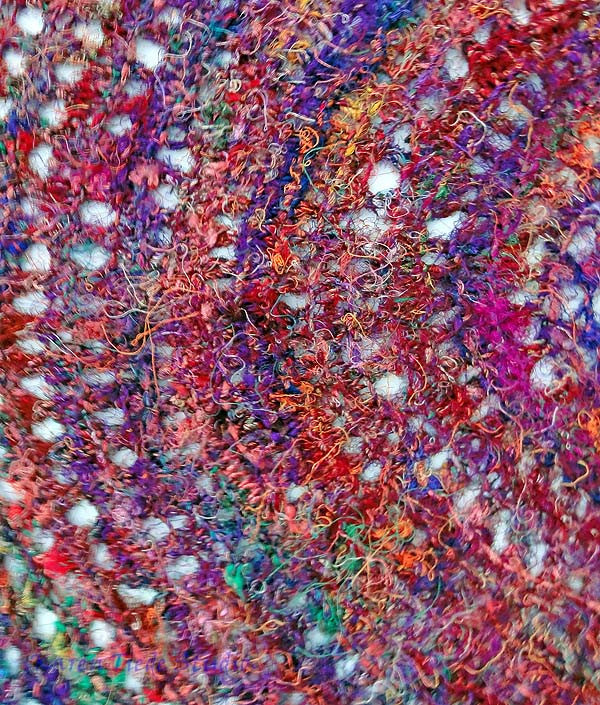 Sari Silk Crescent Shawl