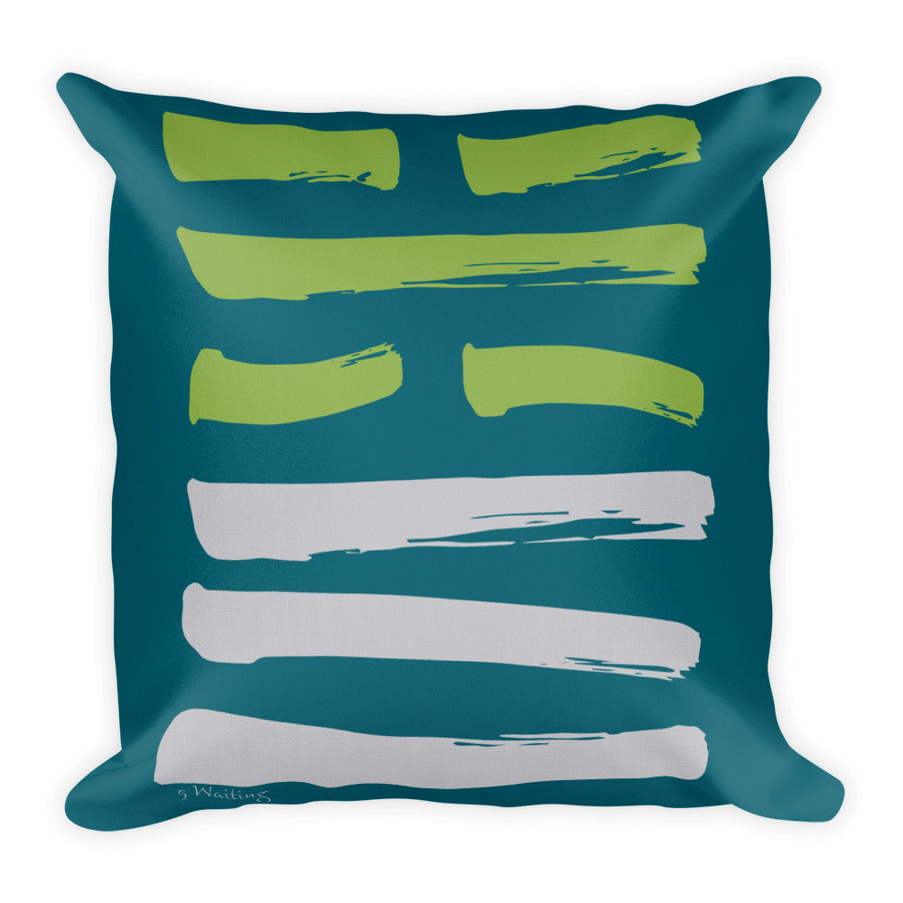 05 Waiting Hexagram Throw Pillow
