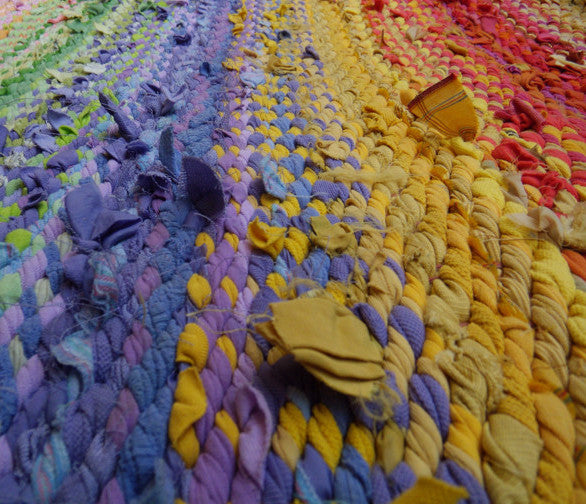 Springtime Woven Rug, 58" x 33" - Woven Rug -  -  Karen Tiede Studio - 3