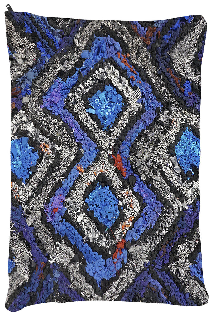 Black and Blue Celtic Dog Bed - Dog Beds - Small 18" x 28" -  Karen Tiede Studio - 3