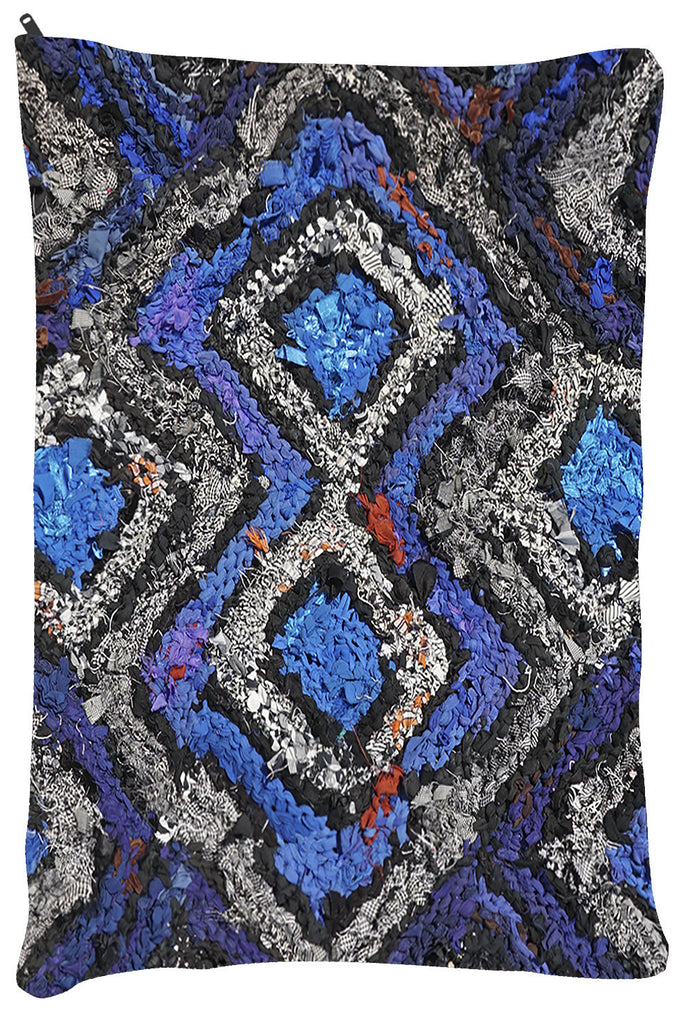 Black and Blue Celtic OUTDOOR Dog Bed - Dog Beds - Small 18" x 28" -  Karen Tiede Studio - 3