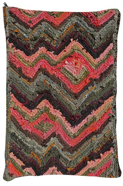 Peach and Green Florentine OUTDOOR Dog Bed - Dog Beds - Small 18" x 28" -  Karen Tiede Studio - 3