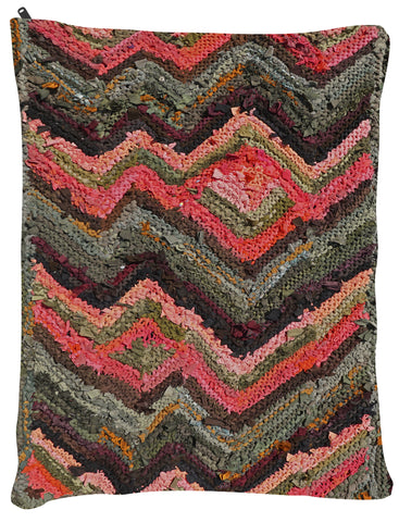 Peach and Green Florentine OUTDOOR Dog Bed - Dog Beds - Medium 30" x 40" -  Karen Tiede Studio - 2