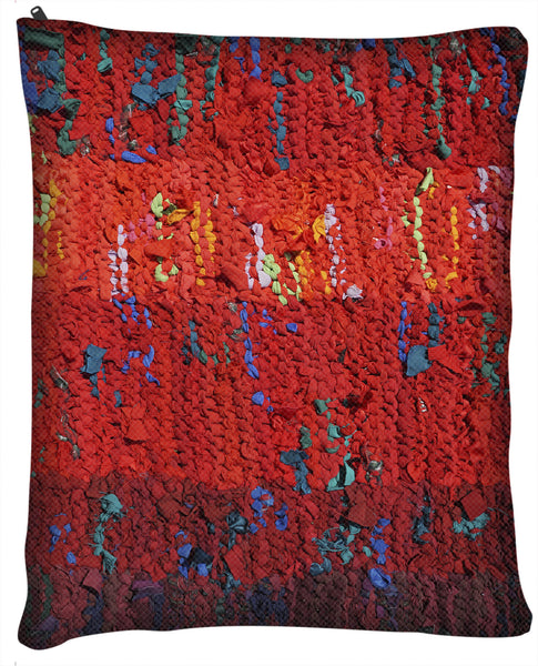 Red Stripes Dog Bed - Dog Beds - Large 40" x 50" -  Karen Tiede Studio - 3