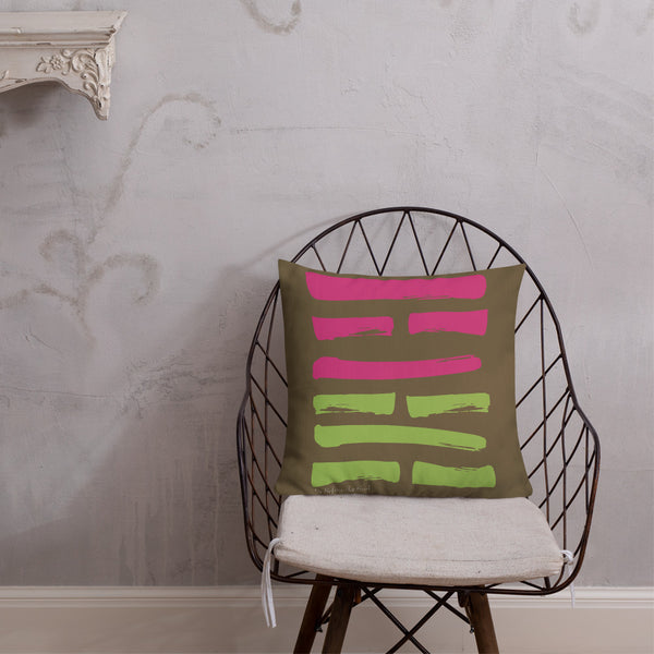 64 Before the End Hexagram Throw Pillow