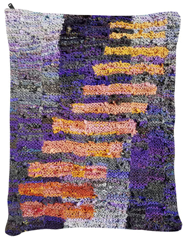 Purple and Peach Climbing Bars OUTDOOR Dog Bed - Dog Beds - Medium 30" x 40" -  Karen Tiede Studio - 2