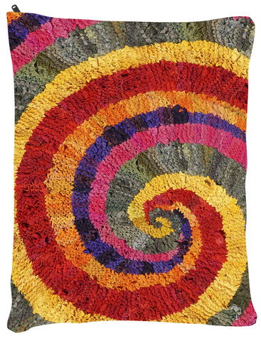 Colors of India Spiral OUTDOOR Dog Bed - Dog Beds - Medium 30" x 40" -  Karen Tiede Studio - 2