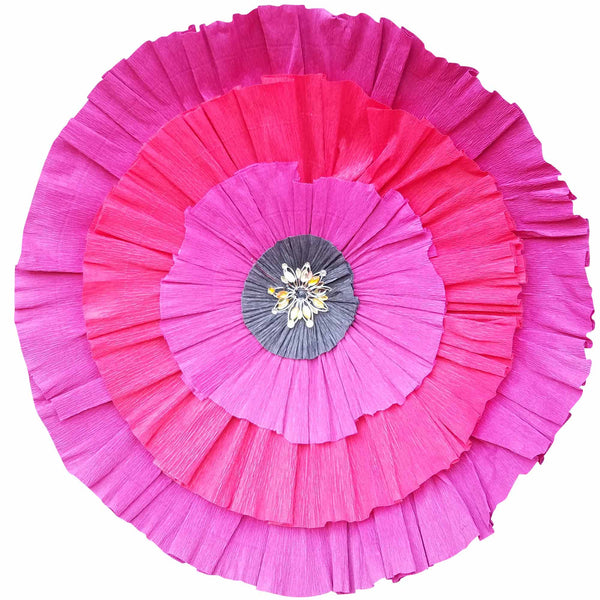 Wall O'Flowers Backdrop: 14 poppies