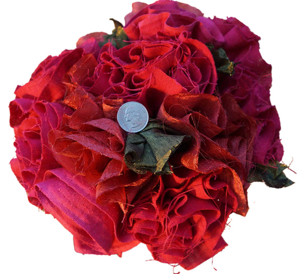 Pink Linen & Copper Rose Bouquet