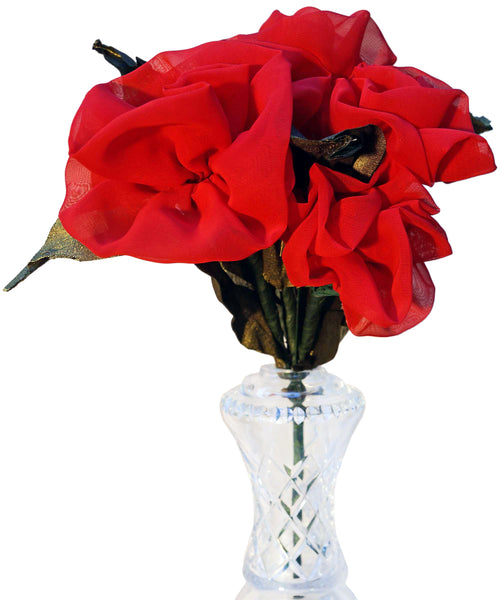 Red Chiffon Roses