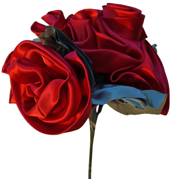 Red Satin Rosebud Bouquet