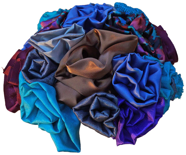 Red, Turquoise & Silver Rose Bouquet