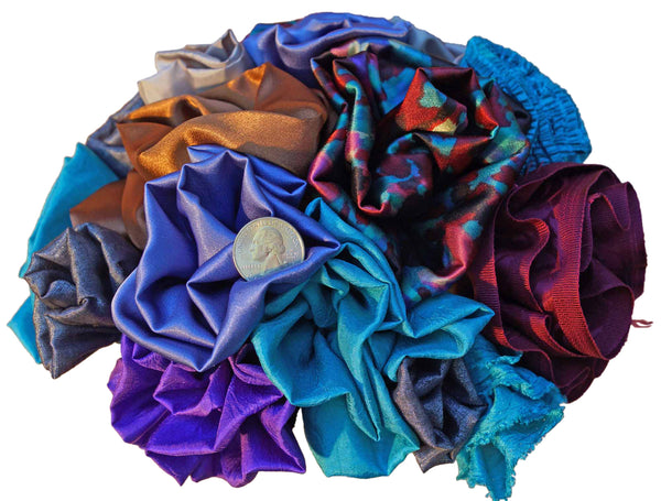 Red, Turquoise & Silver Rose Bouquet