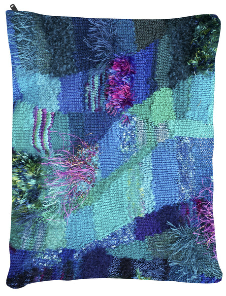 Blue Fassett OUTDOOR Dog Bed - Dog Beds - Medium 30" x 40" -  Karen Tiede Studio - 2