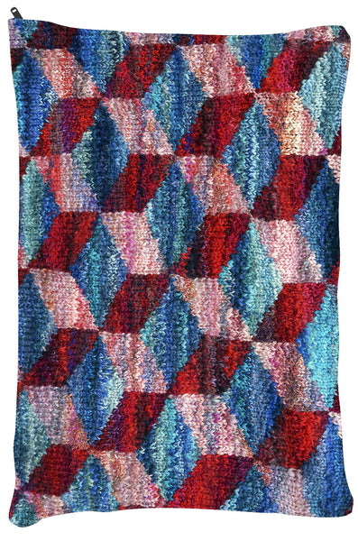 Tumbling Blocks OUTDOOR Dog Bed - Dog Beds - Small 18" x 28" -  Karen Tiede Studio - 3