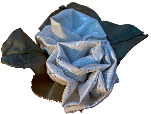 Silver Brocade Roses
