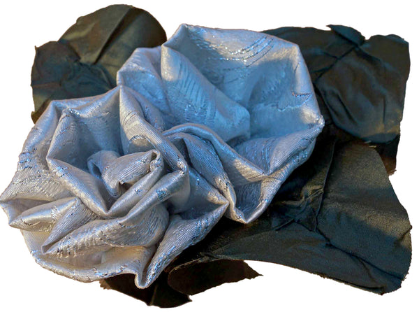 Silver Brocade Roses