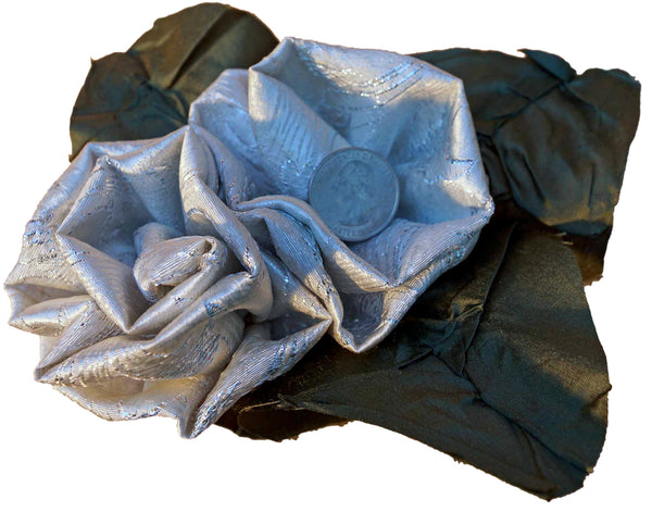 Silver Brocade Roses