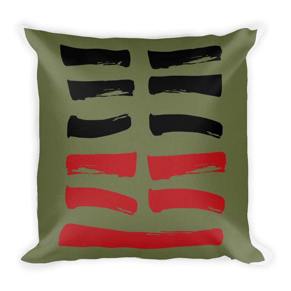 24 Returning Hexagram Throw Pillow