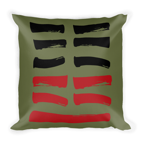 24 Returning Hexagram Throw Pillow