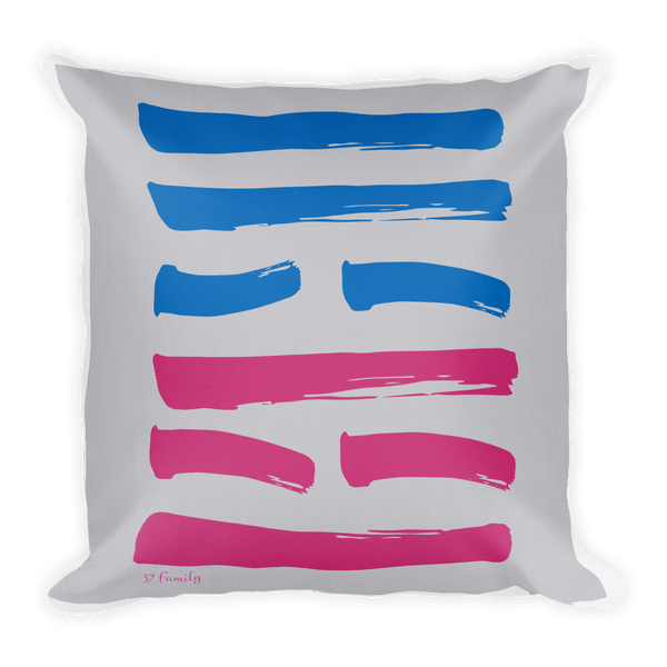 37 Family Hexagram Throw Pillow