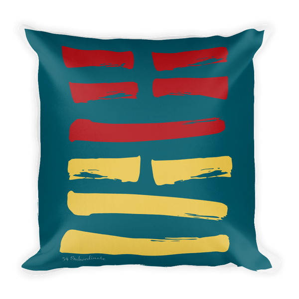 54 Subordinate Hexagram Throw Pillow