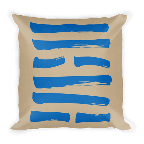 57 Penetrating Hexagram Throw Pillow