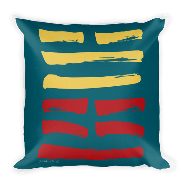 17 Adapting Hexagram Throw Pillow