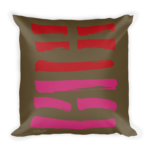 55 Zenith Hexagram Throw Pillow
