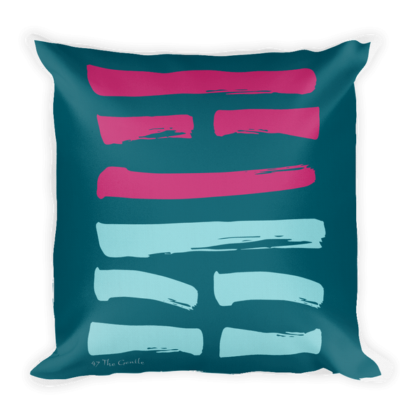 56 Traveling Hexagram Throw Pillow