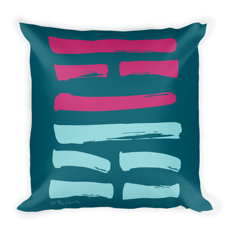 56 Traveling Hexagram Throw Pillow
