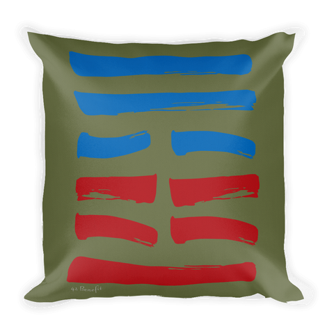 42 Benefit Hexagram Throw Pillow