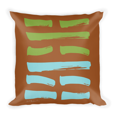 39 Obstacles Hexagram Throw Pillow