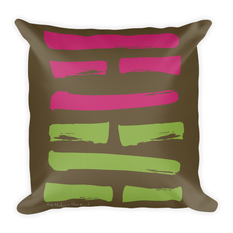 64 Before the End Hexagram Throw Pillow