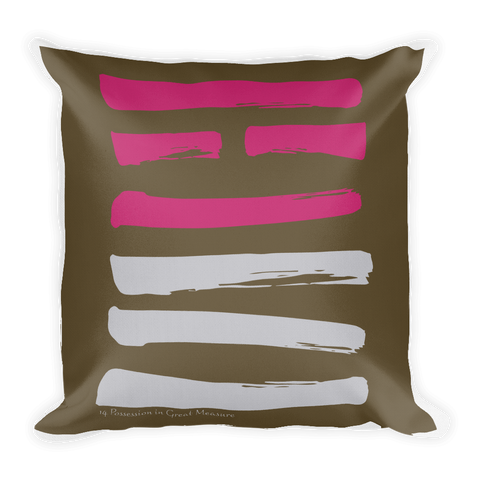 14 Possession Hexagram Throw Pillow