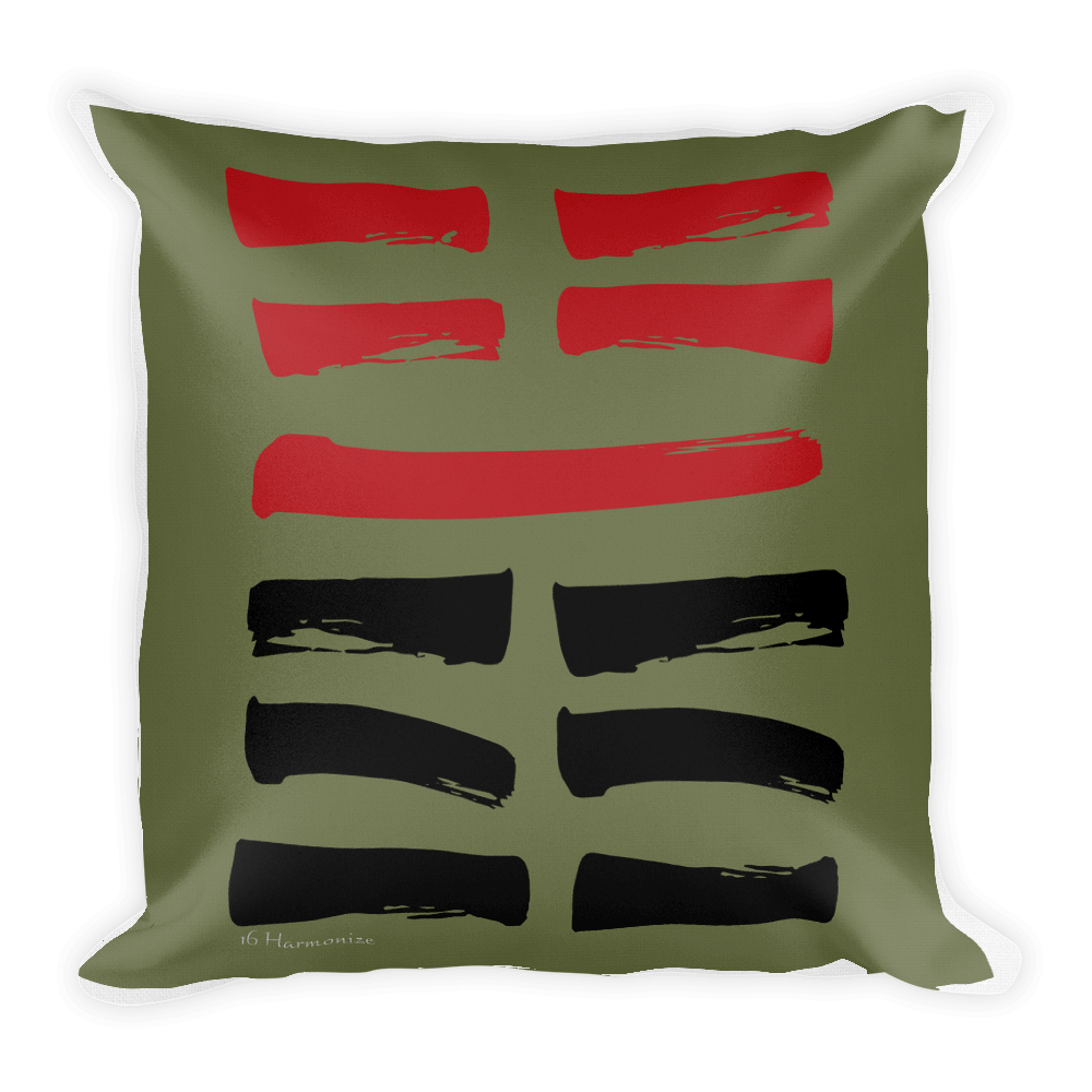 16 Harmonize Hexagram Throw Pillow