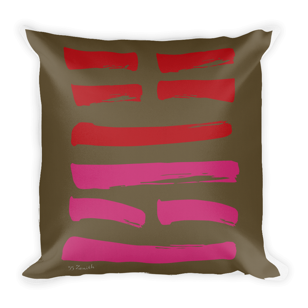 55 Zenith Hexagram Throw Pillow