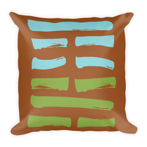 04 Inexperience Hexagram Throw Pillow