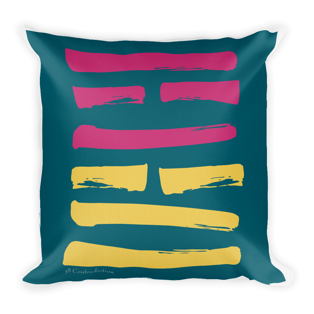 38 Contradiction Hexagram Throw Pillow