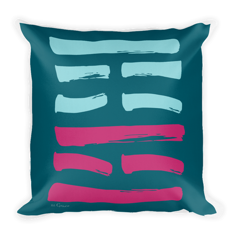 22 Grace Hexagram Throw Pillow