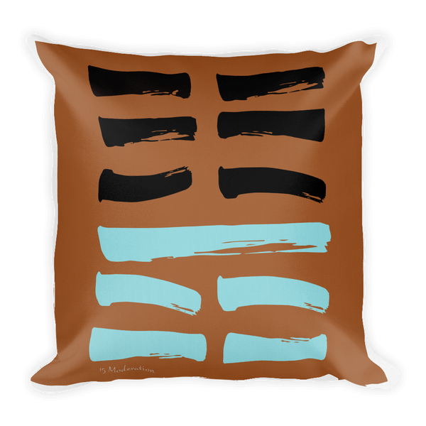 15 Moderation Hexagram Throw Pillow