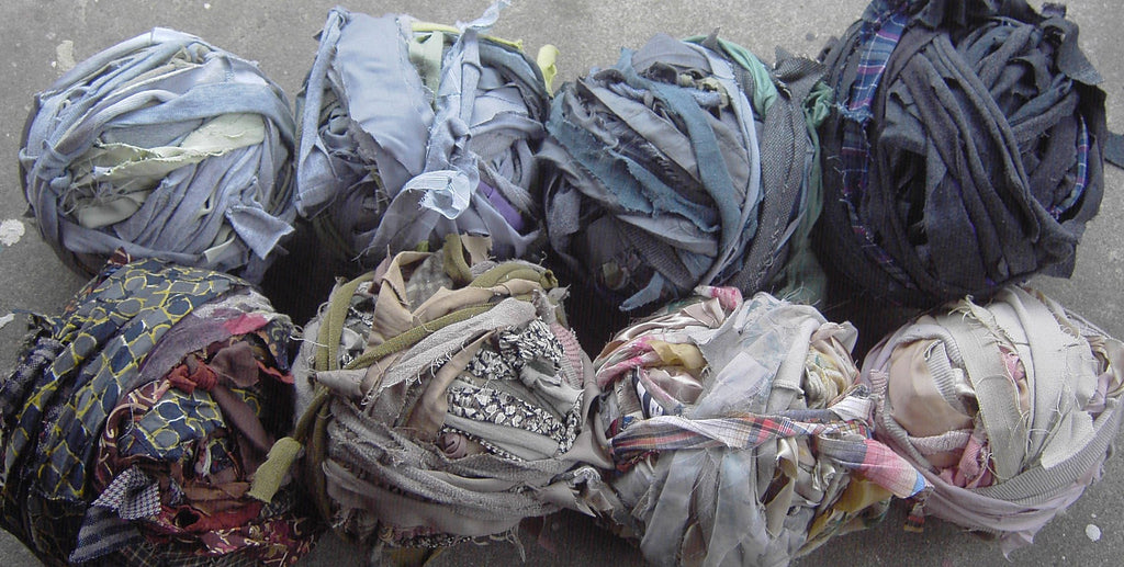 Brown and Gray Spiraling Square Rag Rug, 41