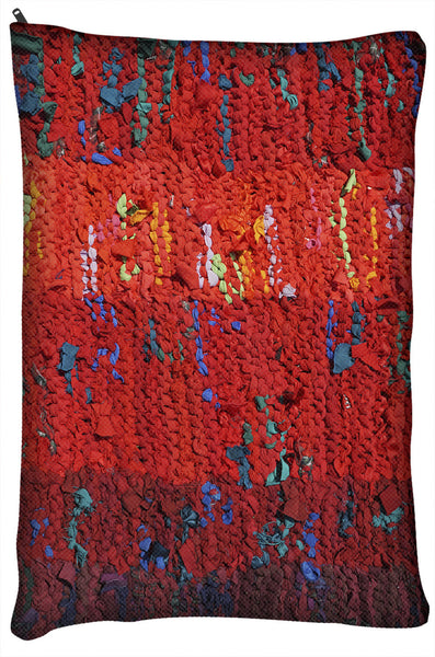 Red Stripes Dog Bed - Dog Beds - Small 18" x 28" -  Karen Tiede Studio - 2