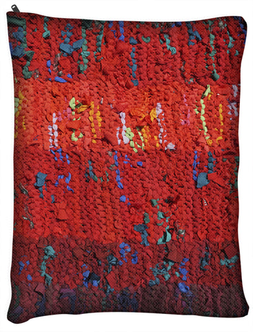 Red Stripes OUTDOOR Dog Bed - Dog Beds - Medium 30" x 40" -  Karen Tiede Studio - 2