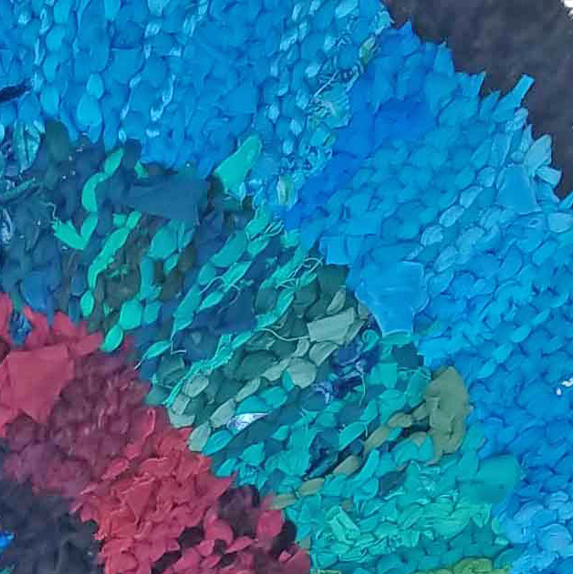 Summer Wave Spiral Rag Rug – Karen Tiede Studio