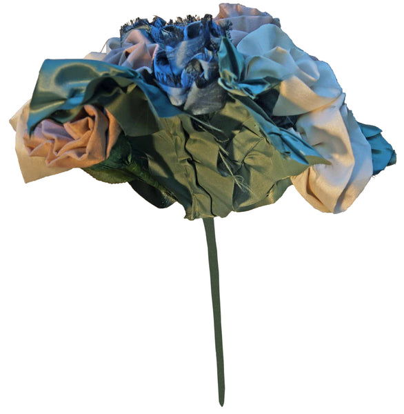 Cream & Blue Rose Bouquet