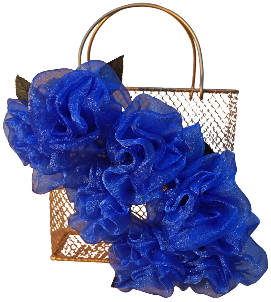 Blue Rose Basket