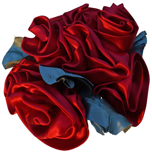Red Satin Rosebud Bouquet